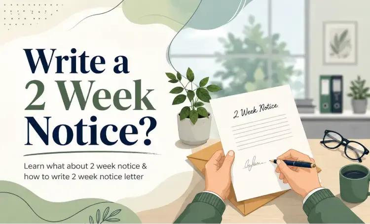 How to Write a 2 Week Notice & What Does it Means